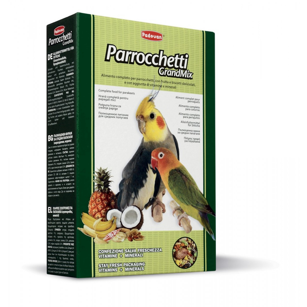 Padovan GRANDMIX Parrocchetti Основной корм для средних попугаев