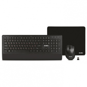 SVEN KB-C3800W Беспроводной набор клавиатура+мышь+коврик