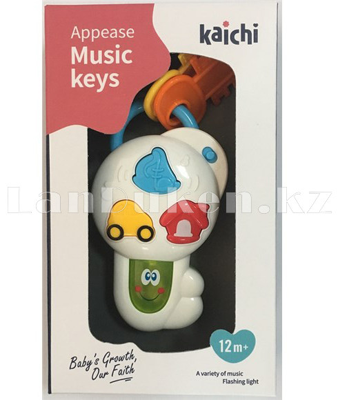 Детская музыкальная игрушка ключи с подсветкой на батарейках Kaichi 82B - фото 2 - id-p70421529