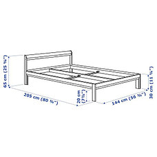 Кровать каркас НЕЙДЕН сосна 140х200 ИКЕА, IKEA, фото 3