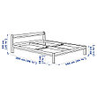 Кровать каркас НЕЙДЕН сосна 160х200 Лурой ИКЕА, IKEA, фото 2