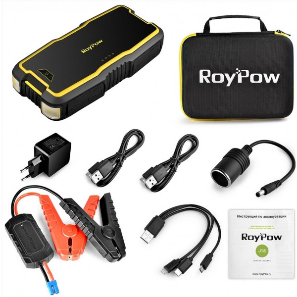Пуско-зарядное устройство для автомобиля RoyPow J018 (18000 mAh)