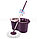 Набор для уборки двойное ведро с отжимом и швабра микрофибра Mop Style 707 чёрный, фото 3