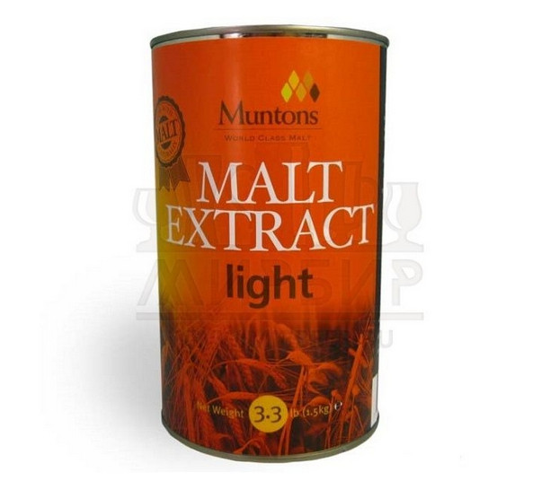 Неохмеленный солодовый экстракт Muntons Light Extract , 1,5кг ( до апреля 2021г)