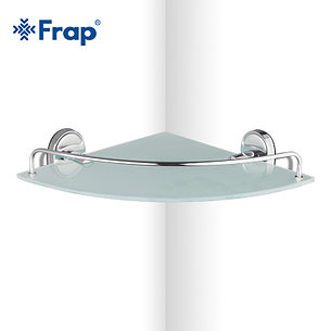 FRAP F1921-1 Полка угловая 1-ярусная стекло, фото 1