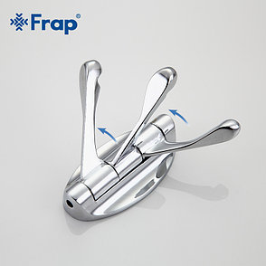 FRAP F209-3 Крючок настенный 3-ой подввижный, фото 3