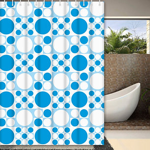 FRAP F8806 Шторка для ванны 180*180 полиэт. рисунок, фото 1