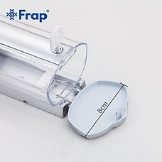 FRAP F407 Дозатор для жидкого мыла матовый пластик прозрачный 360 мл, фото 3