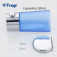 FRAP F406 Дозатор для жидкого мыла пластик синий 400 мл, фото 2