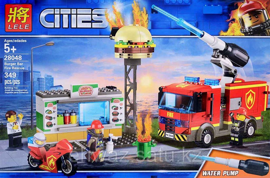Конструктор Lele Cities Пожар в бургер-кафе