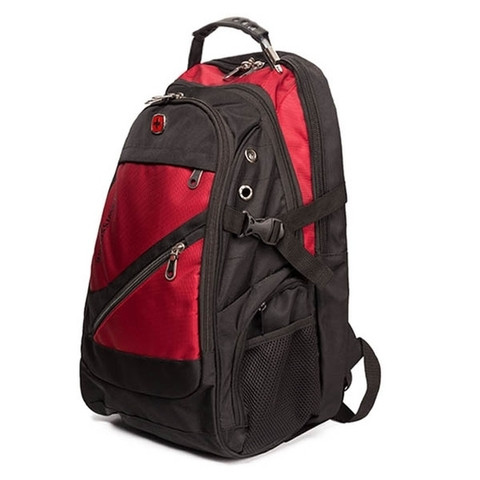 Рюкзак Swissgear 8810 с отделением для ноутбука до 17" и чехлом от дождя (Красный)