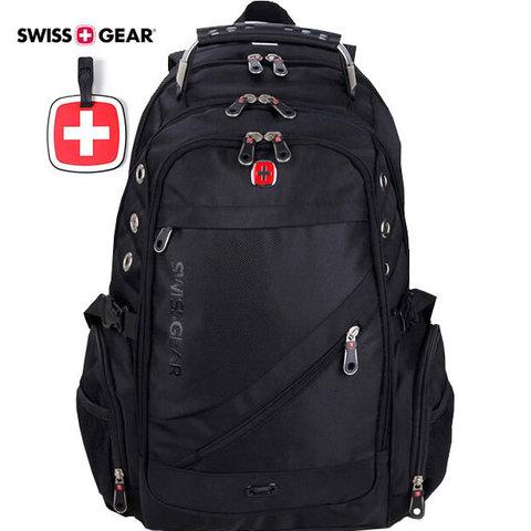 Рюкзак Swissgear 8810 с отделением для ноутбука до 17" и чехлом от дождя (Красный) - фото 2 - id-p70441867