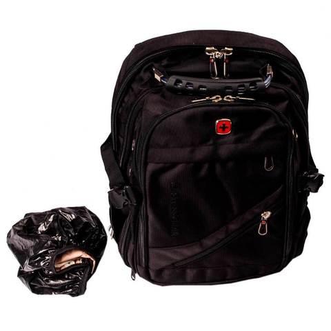 Рюкзак Swissgear 8810 с отделением для ноутбука до 17" и чехлом от дождя (Хаки) - фото 5 - id-p70441868