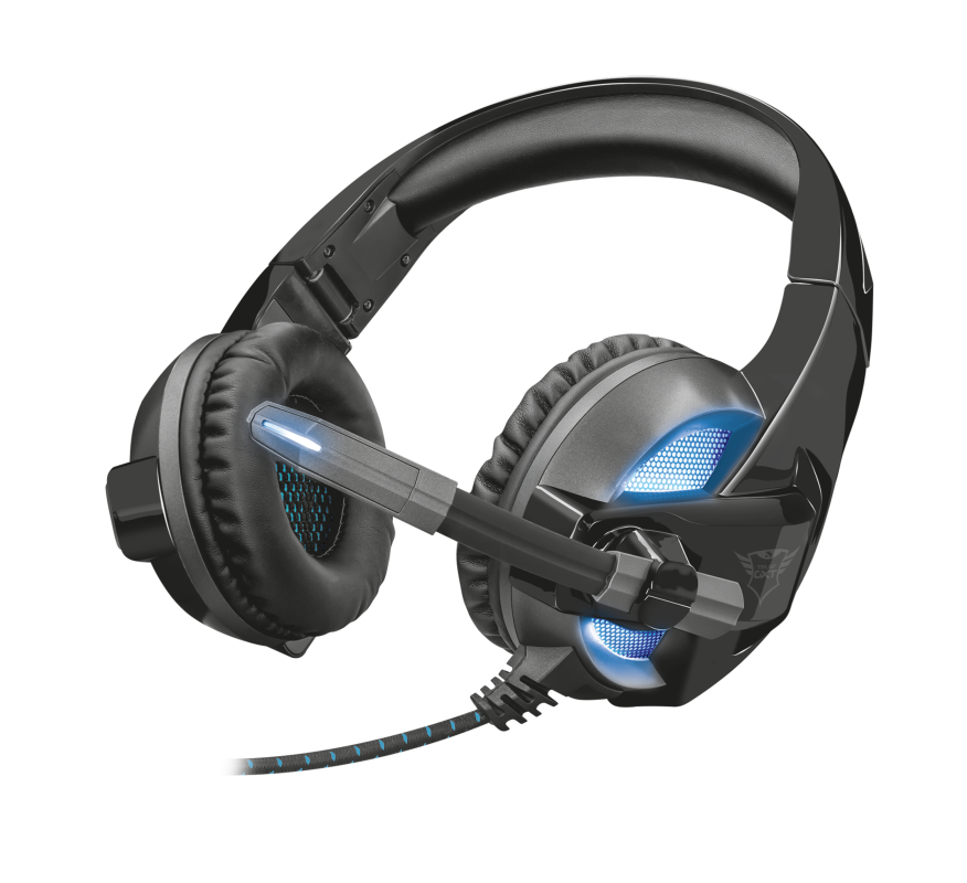Trust GXT 410 Rune Illuminated Headset Наушники гарнитура игровая с подсветкой