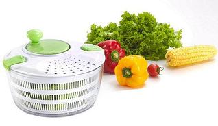 Центрифуга для мытья и обсушки салатных листьев и зелени Salad Spinner