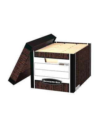 Архивный короб Bankers Box Woodgrain сборка FastFold™, 325x285x385 мм (внутр), гофрокартон», фото 2