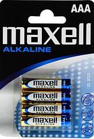 Батарейка алкалиновая Maxell Alkaline AAA blist, 4шт