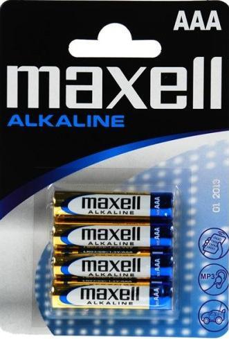 Батарейка алкалиновая Maxell Alkaline AAA blist, 4шт (код06)., фото 1
