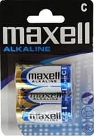 Батарейка алкалиновая Maxell Alkaline LR14, C 2шт blister (код18).