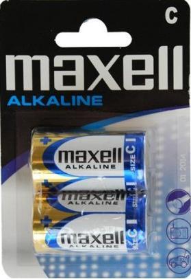 Батарейка алкалиновая Maxell Alkaline LR14, C 2шт blister (код18), фото 1