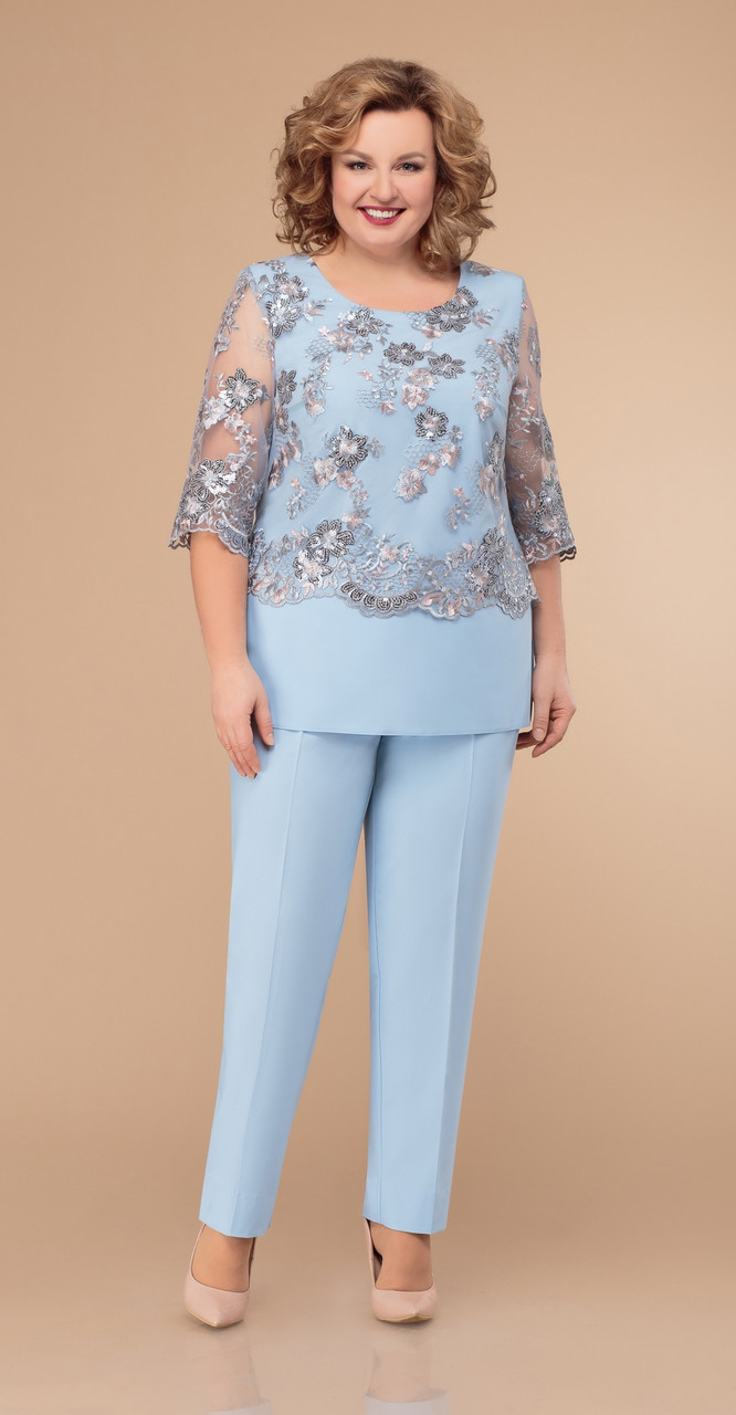 Костюм Svetlana Style-1303/1, голубой, 52