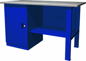 Верстак с одной тумбой, тумба с 1 дверцей,1390х686х820 мм OWB1-10