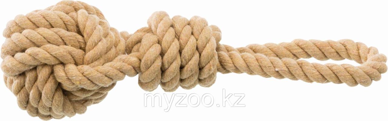 BE NORDIC игрушка для собак, плетеный мяч, с веревкой, ø 7/20 cm