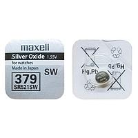Батарейка  алкалиновая    таблетка Maxell SR521SW (379)
