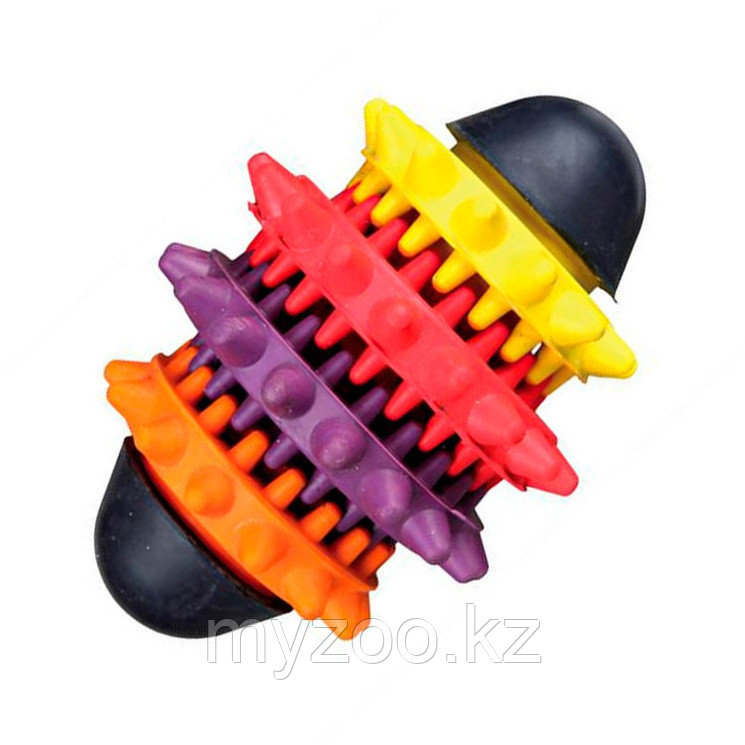 Игрушка для собак Denta Fun, натуральный каучук, для массажа десен и чистки зубов. 15 см