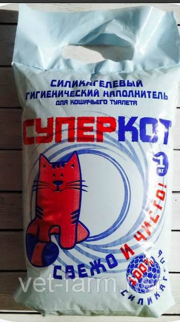 Наполнитель Супер Кот 1кг силикагель