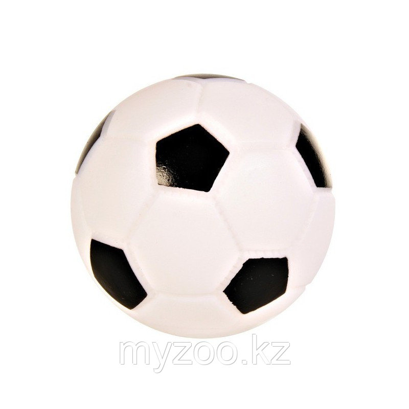 Игрушка для собак, мяч футбольный, со звуком, винил. ø 10cm - фото 1 - id-p70516478