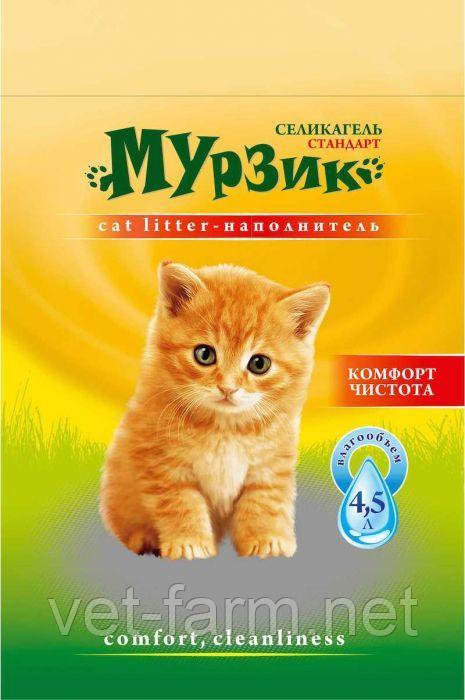 Наполнитель для туалетов Мурзик силикагель 4 л