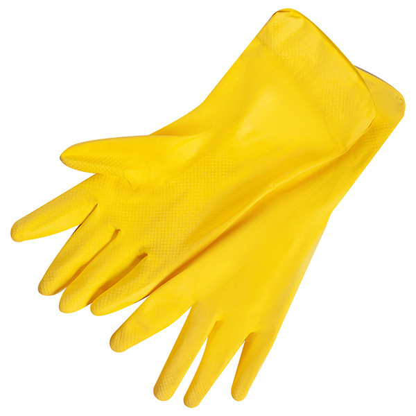 Перчатки резиновые желтые - фото 2 - id-p69895543