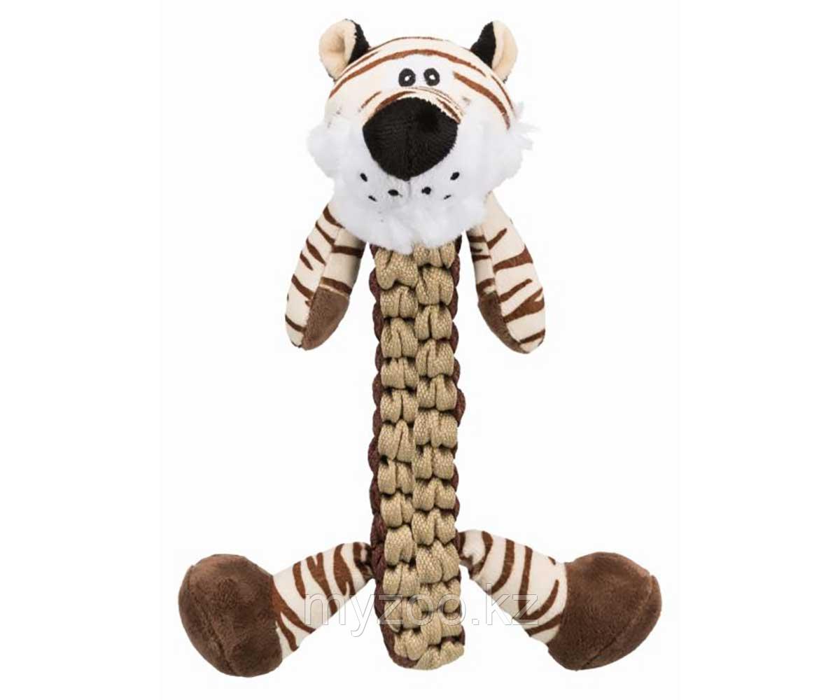 Игрушка для собак, плетеный тигр, плюш, полиэстер, 32 cm