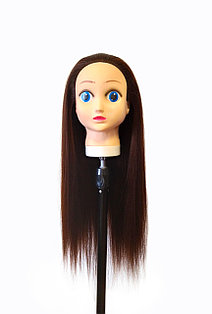 Голова-манекен (аниме) каштан волос искусственный - 60 см