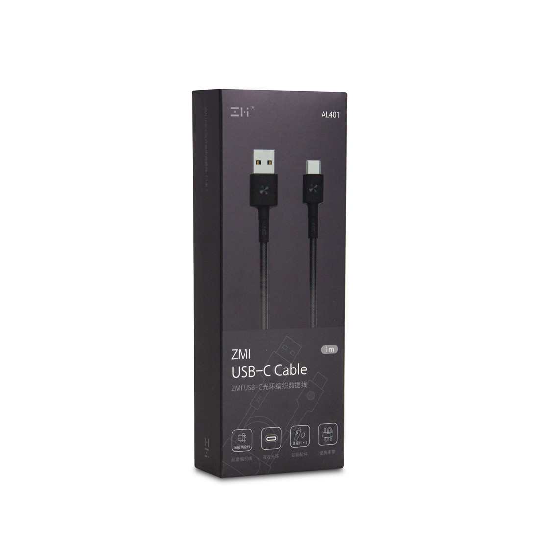Xiaomi ZMI AL401 Интерфейсный кабель 100cm Type-C Черный - фото 2 - id-p70605999