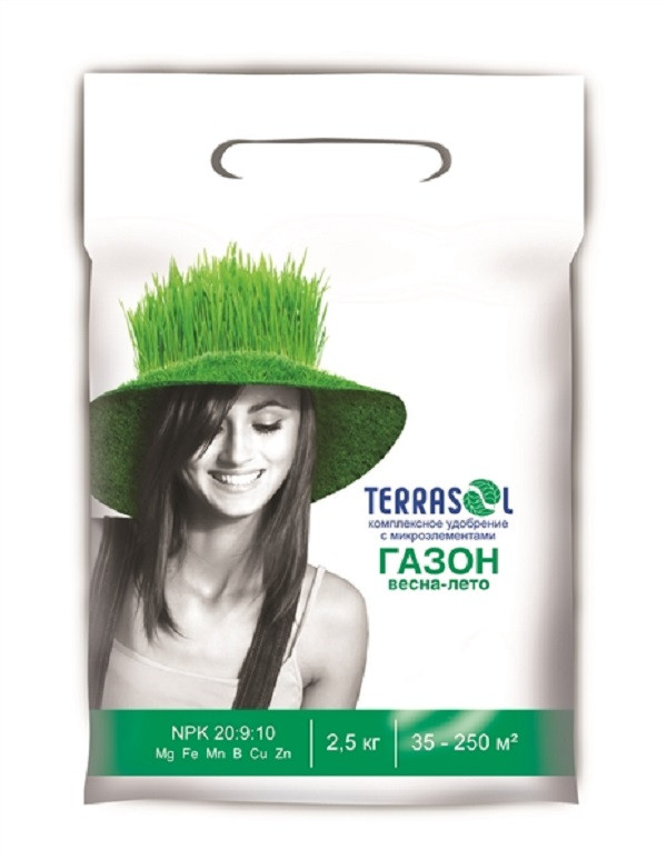 Удобрение Terrasol для газона весна-лето 2,5кг