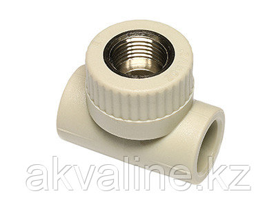 Тройник Wavin Ekoplastik PPR с металлической внутренней резьбой, Rp 1/2", d 25 STKI02520X