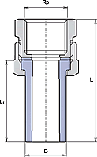Разборное соединение Wavin Ekoplastik PPR с внутренней резьбой, Rp 3/4", d 25  SSI02525XX, фото 2