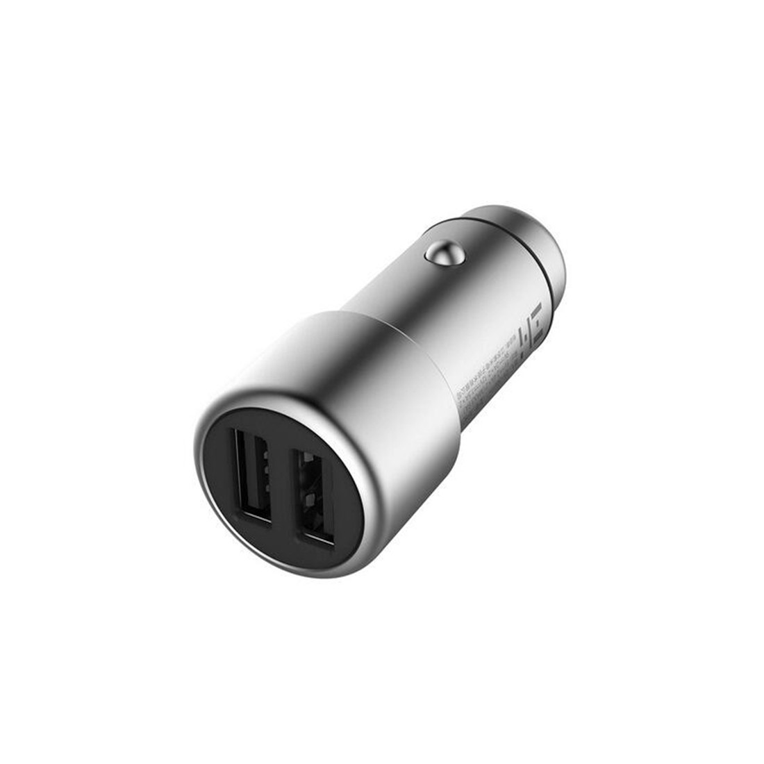 Xiaomi GDS4053СN Автомобильное USB зарядное устройство, V2 QC 3.0, ,4A*2 USB порта, LED-подсветка, Серебрист