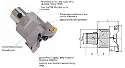 Двурезцовые расточные головки TWN Серия 315