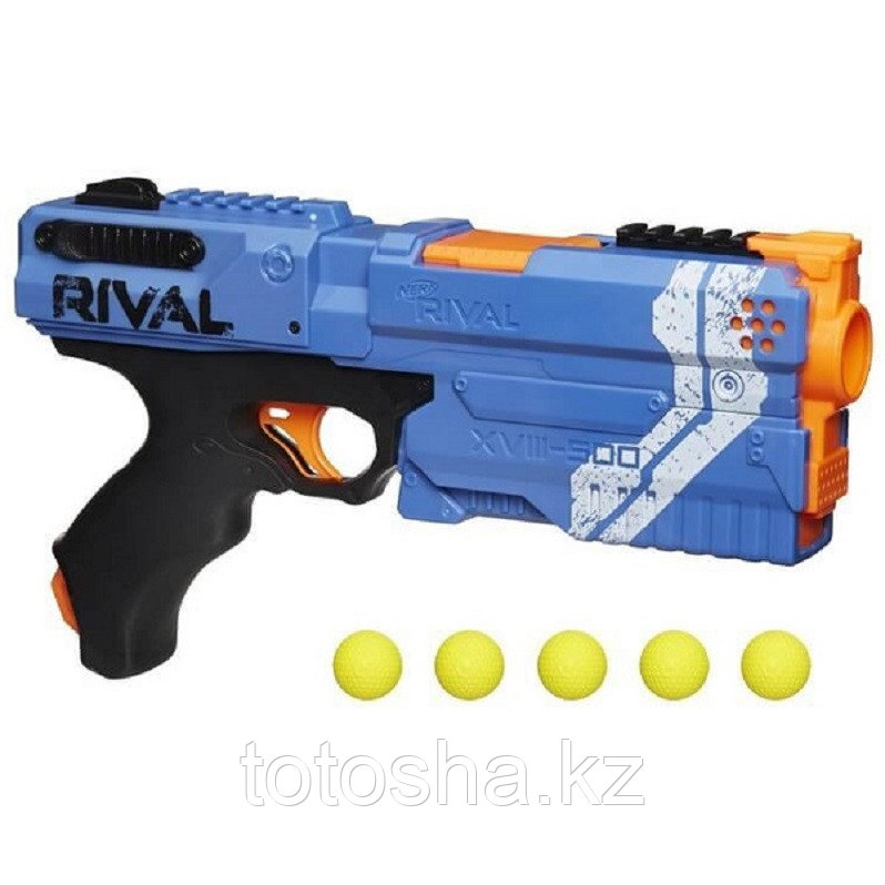 Nerf Rival Игровой набор Синяя команда бластер Райвал + шарики Кронос E3109