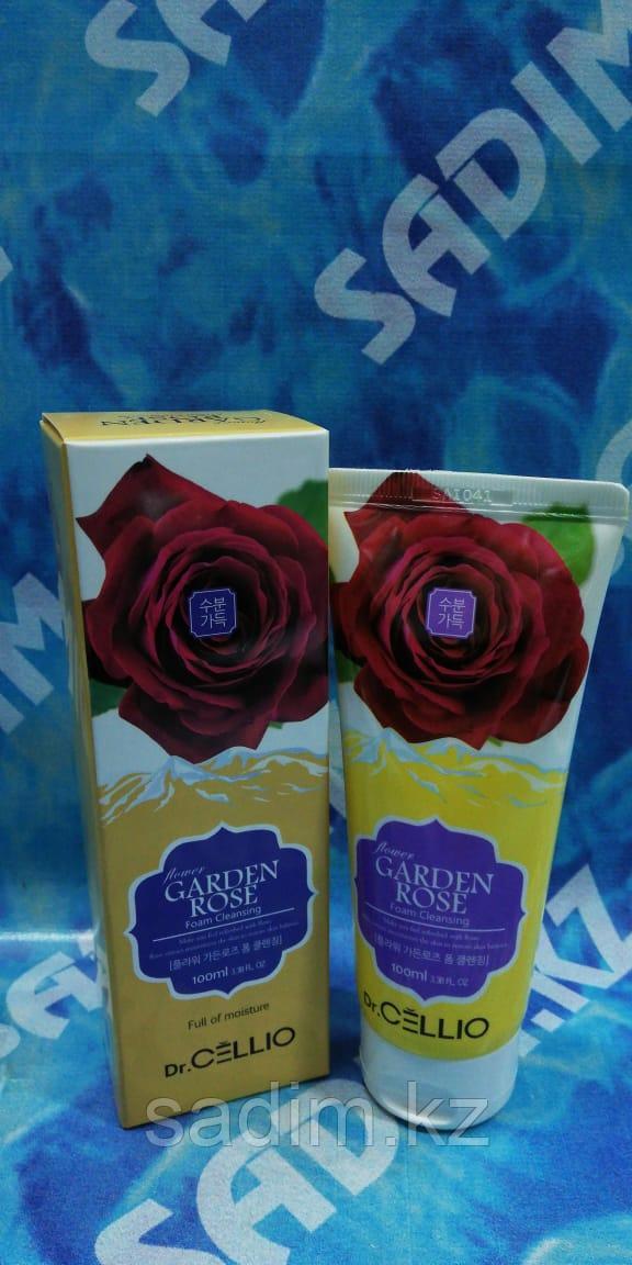 Dr.Cellio Garden Rose Foam Cleansing Full of moisture 100 ml - Очищающая и питающая пенка на основе Розы