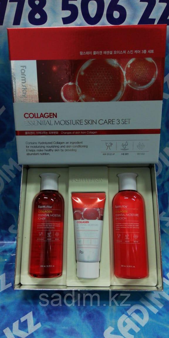 Farm Stay Collagen Essential Moisture skin care 3 set - Набор Farm Stay