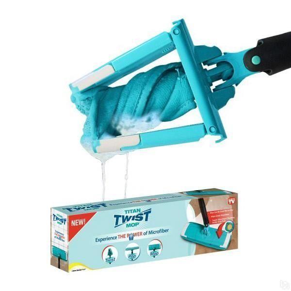 Швабра с отжимом titan twist mop