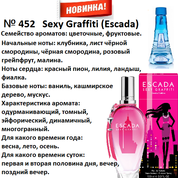 Аромат направление sexy graffiti (escada) 100мл