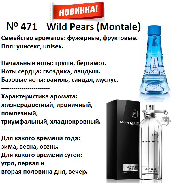 Аромат направление montale wild pears 100мл