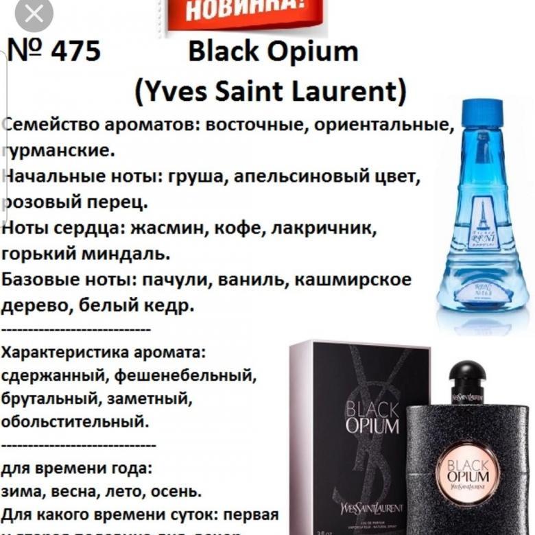 Аромат направление black olium (yves saint laurent) 100мл