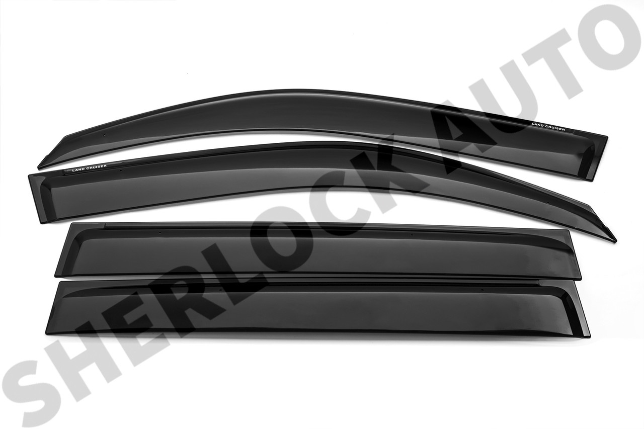 Дефлекторы окон (Ветровики) для Toyota Land Cruiser 200 2007-2015 с креплением OEM
