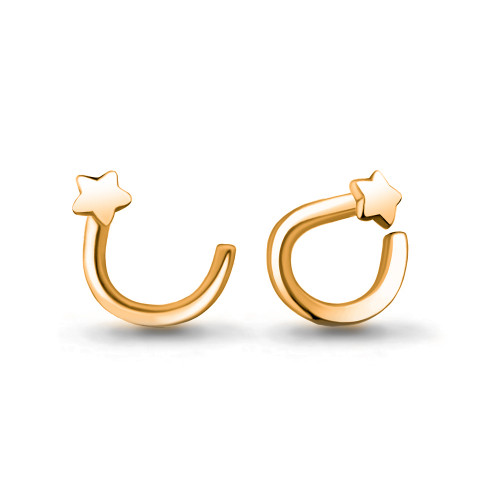 Пирсинг из серебра Aquamarine 75559,6
